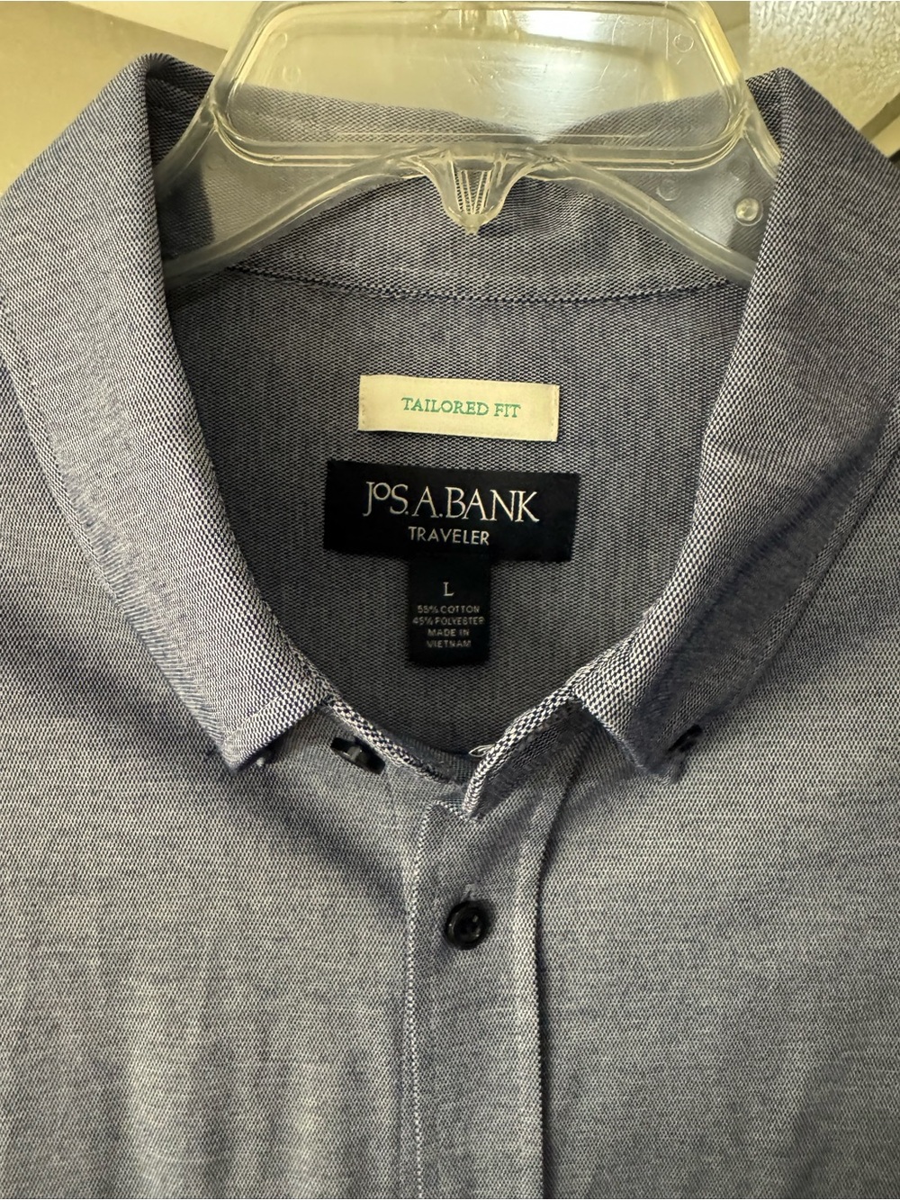Jos. A. Bank Tailored Fit Men's Light Blue Button-Down Shirt